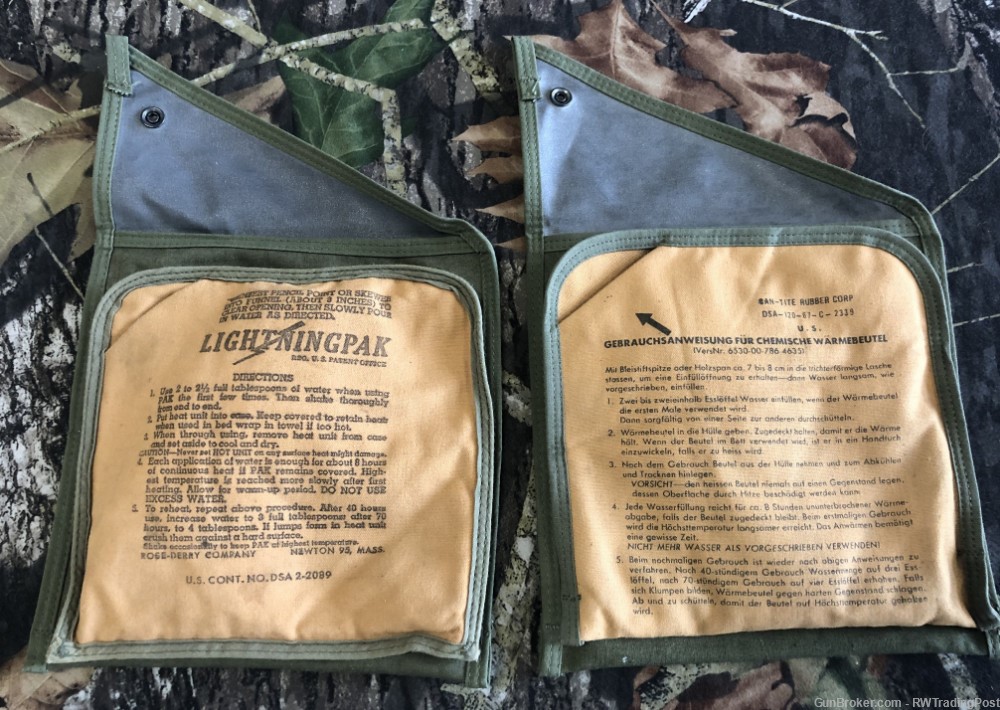 US Military Vintage Hand Warmer Can-tite Lightning Pak - Lot Of 2-img-2