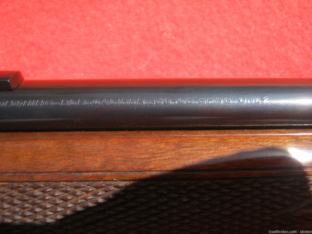 Browning BLR Lightweight Curved Grip Walnut Blued 30-06, 22in -img-44