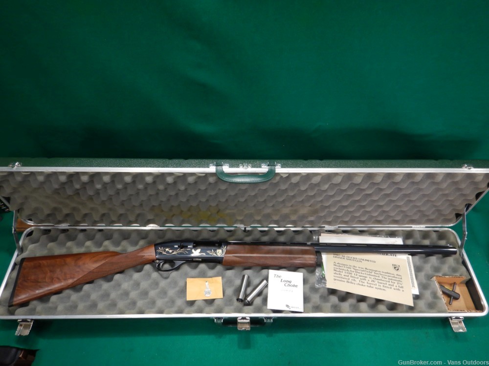 Remington 1100 Special Field Ducks Unlimited 12 Ga Shotgun W/ Hard Case-img-12