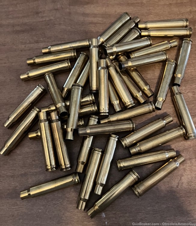 338 Win mag brass 41 cases 1x fired Winchester Brand WW -img-0