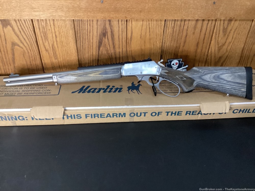 Marlin 1895SBL 45-70 stainless laminated used Lever action rifle-img-1