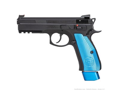 CZ - 75 SP-01 COMP - BLUE GRIPS - 2-21RD MAGS - VERY CLEAN - USED!