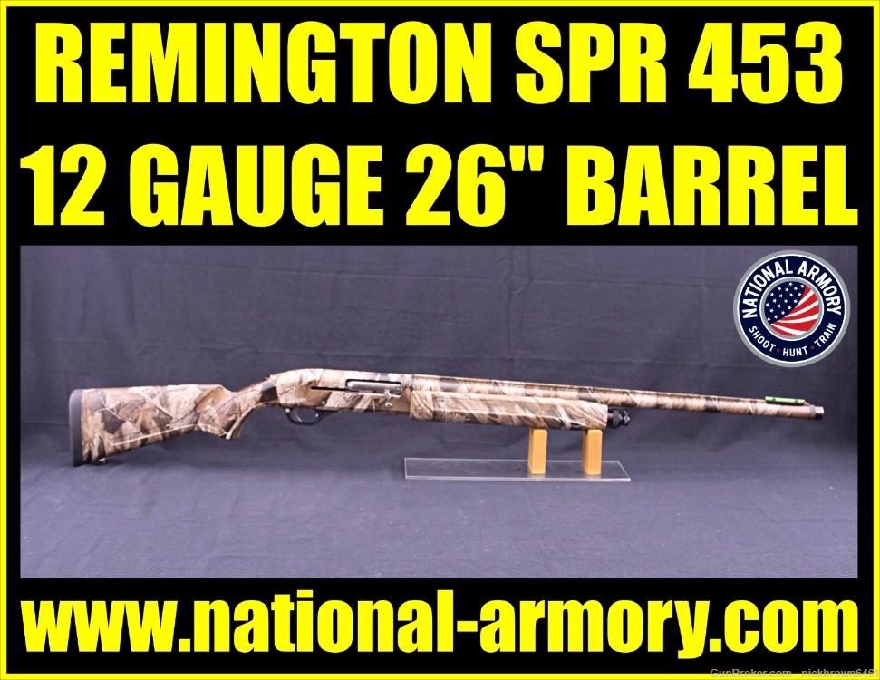 REMINGTON SPR 453 12 GAUGE 26" BBL 3.5" CHAMBER CAMO MOD EXT CHOKE TUBE -img-0