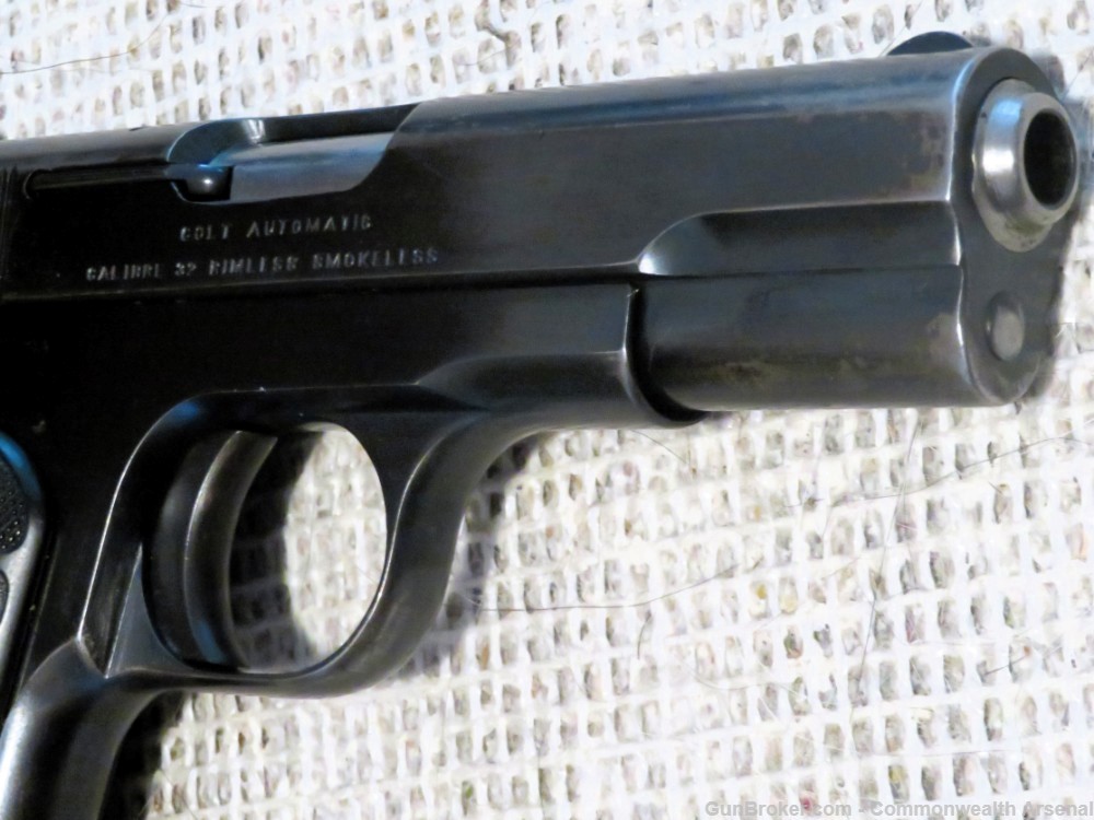 Scarce WW1 Belgian Contract Colt 1903 .32 Pocket Hammerless Pistol Rig 1916-img-3