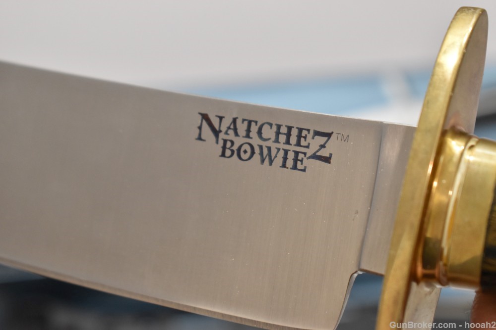 Nice Cold Steel Natchez Bowie Knife CPM-3V Fixed Blade LNIB W/Box & Sheath -img-11