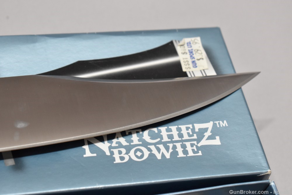 Nice Cold Steel Natchez Bowie Knife CPM-3V Fixed Blade LNIB W/Box & Sheath -img-10