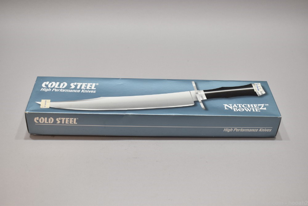 Nice Cold Steel Natchez Bowie Knife CPM-3V Fixed Blade LNIB W/Box & Sheath -img-0