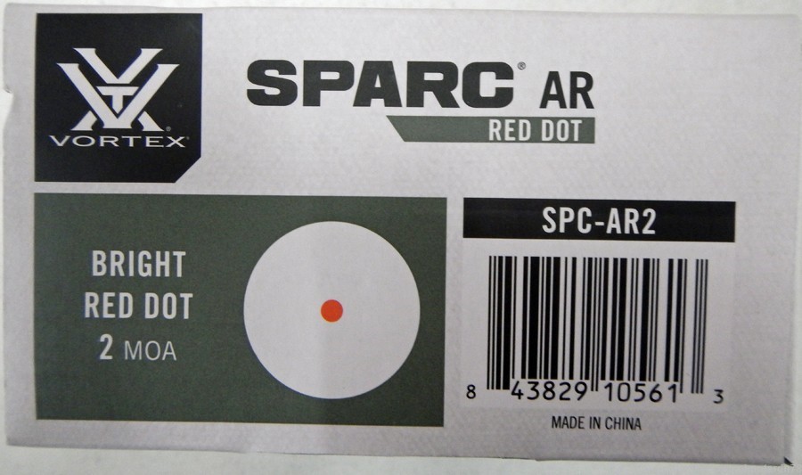 NEW Vortex Sparc AR Red Dot. 2 MOA. 1x 22mm. SPC-AR2.-img-2