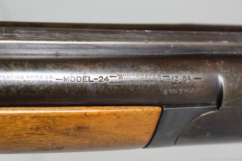 Winchester 24 Double Barrel 12 Gauge Side by Side SxS Shotgun-img-28