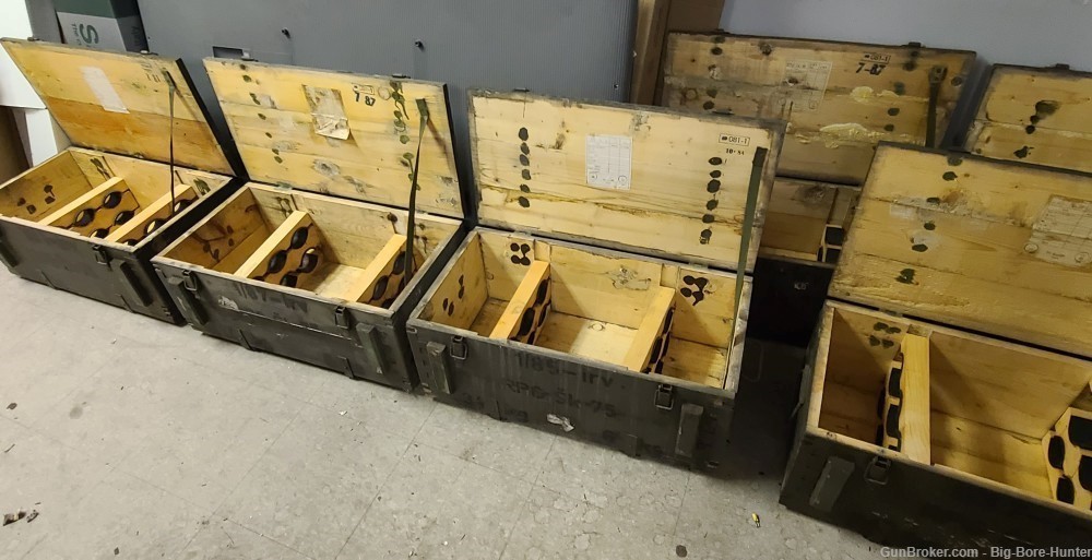 RPG 75 Shipping factory Wood Crate for 6 rocket launchers -img-6