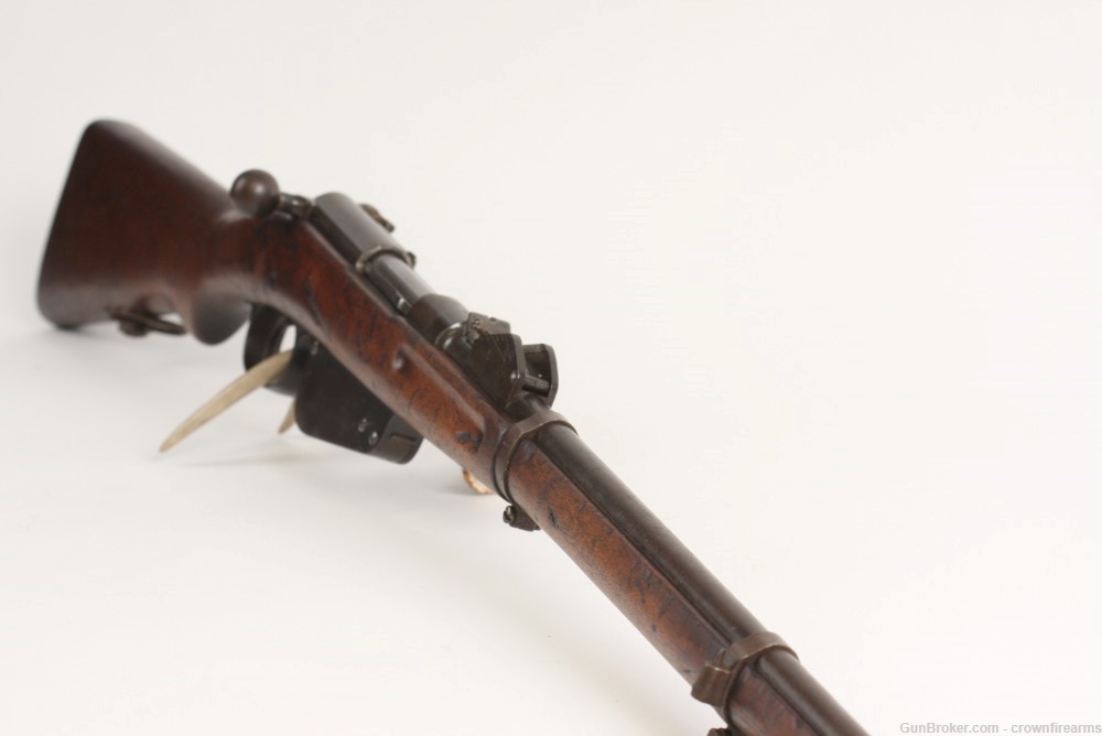 Antique Austrian Steyr Mannlicher Model 1888 Straight Pull Rifle HUNGARIAN-img-0
