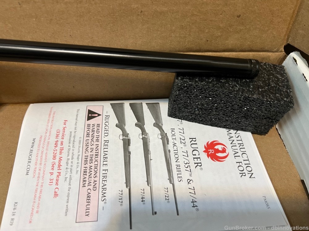 Ruger 77/22 .22 Hornet 07225 7225 20" NEW IN STOCK Bolt Action Rifle -img-7