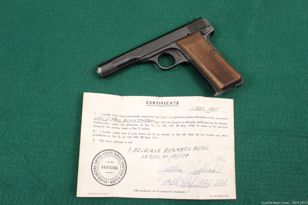 FN1922 Belgium WWII pistol in 7.65 mm (.32 ACP) caliber-img-9
