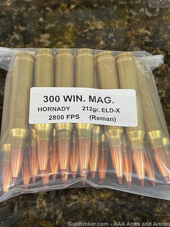 300 Winchester Magnum - 212gr. ELD-X - 20 Rounds of 300 Win Mag-img-1