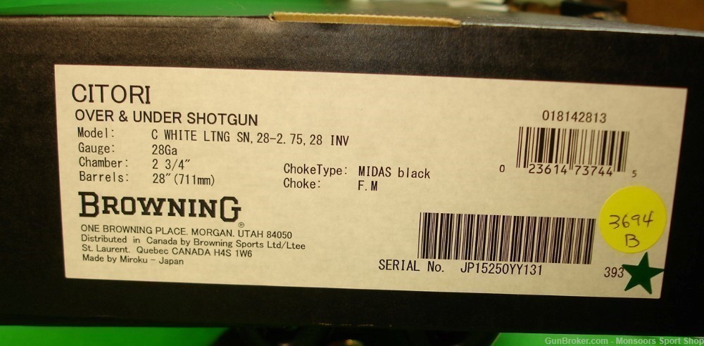 Browning Citori White Lightning 28ga/28" - #018142813 - NEW-img-12