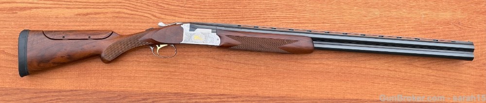 SKB Weatherby ORION 12 Gauge Made In Japan 28" VENT RIB Engraved GOLD Inlay-img-3