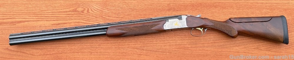 SKB Weatherby ORION 12 Gauge Made In Japan 28" VENT RIB Engraved GOLD Inlay-img-1
