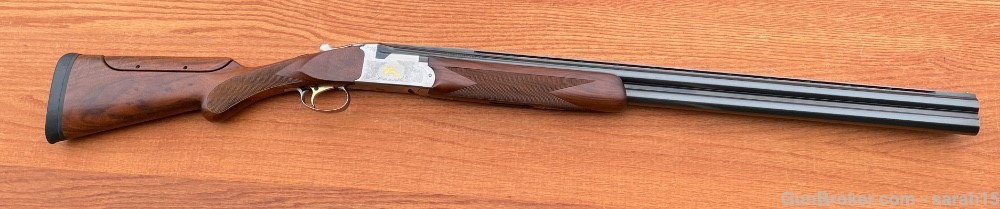 SKB Weatherby ORION 12 Gauge Made In Japan 28" VENT RIB Engraved GOLD Inlay-img-4
