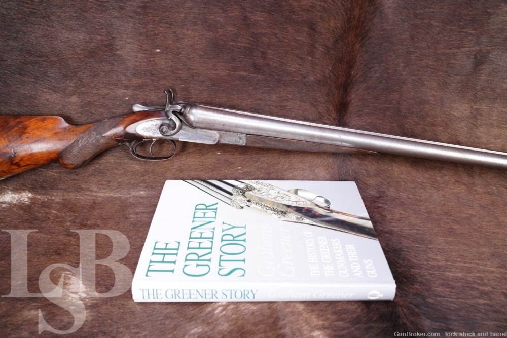 W.W. Greener The Trap Gun Side By Side 10 Ga 32" Double Shotgun Antique-img-0