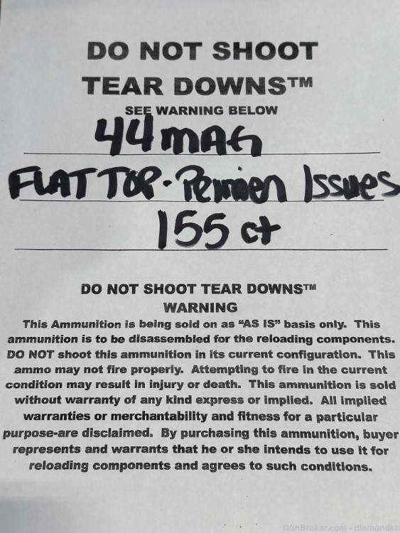 44 Mag TEAR DOWNS Primer Issues 155ct-img-2