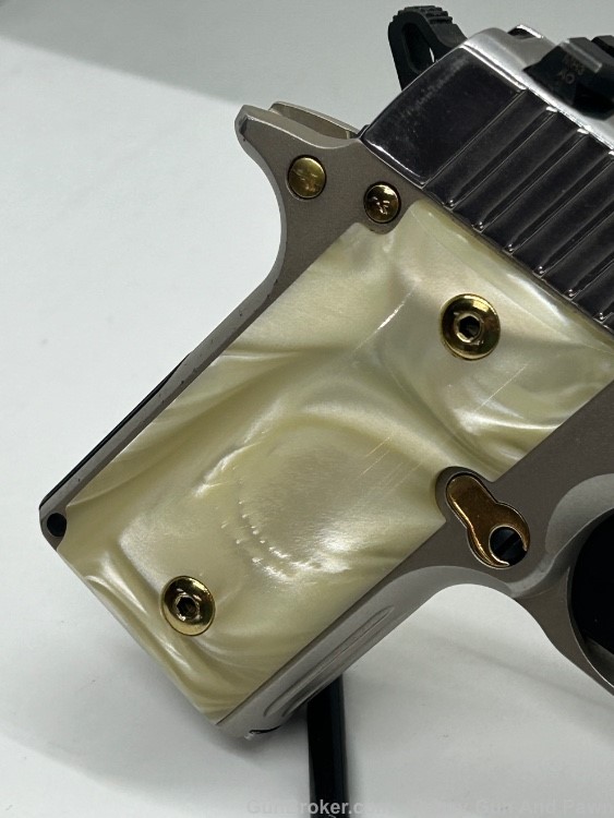 Nice SIG Sauer P238 380 Acp SS Pearl Gold Accents 238380TUX 238 Polished-img-16