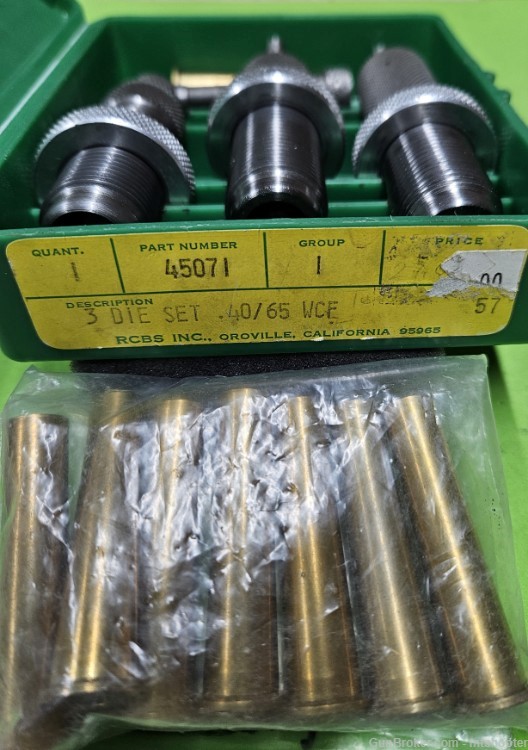 40-65 WCF Reloading Dies and brass-img-0