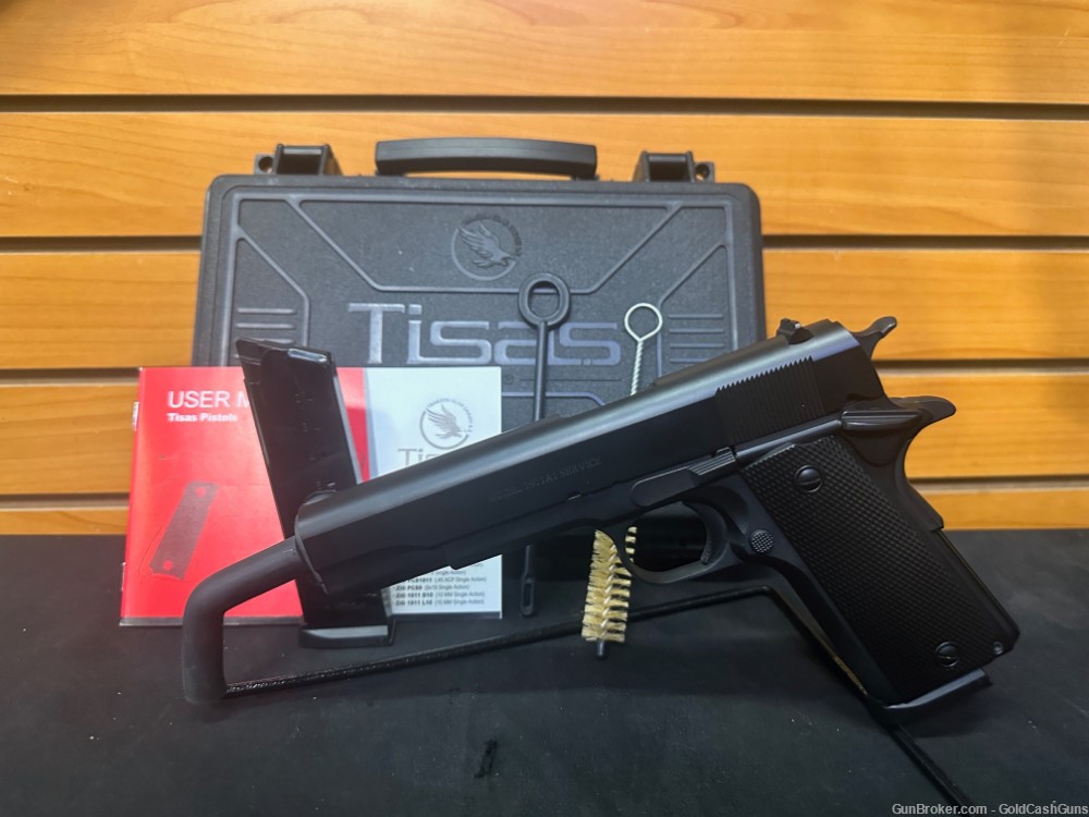 Tisas 1911A1 Service, Case, Manual, Two 7-round Magazines, Cleaning Rods-img-0