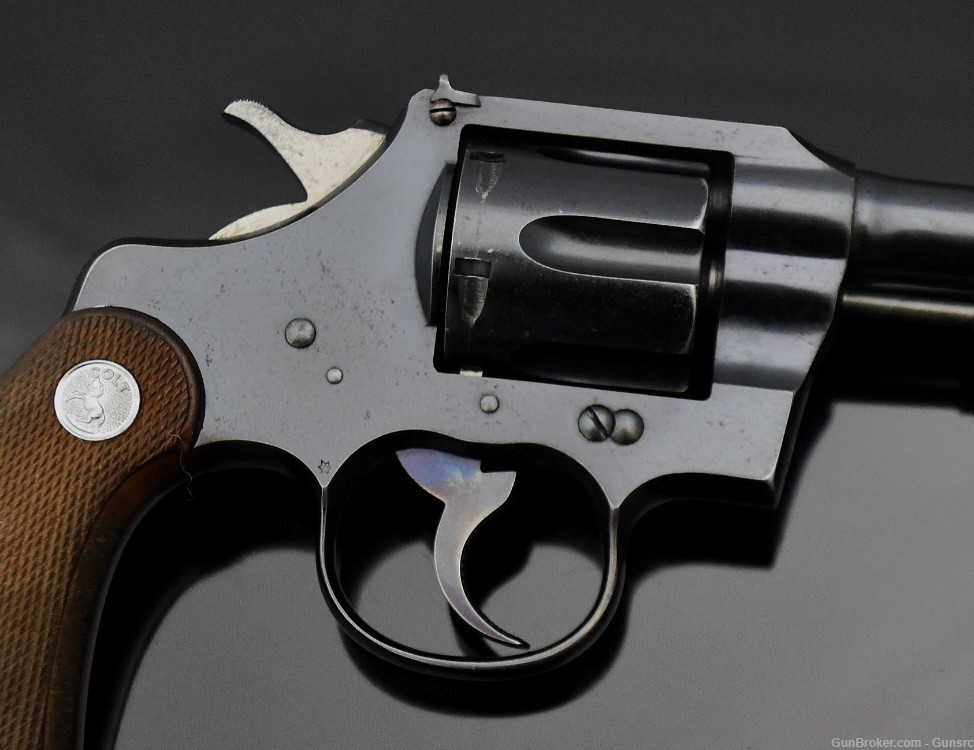 EARLY COLT OFFICER'S MODEL "FLAT TOP" .38S&W TARGET REVOLVER 1913MFG NO RSV-img-2