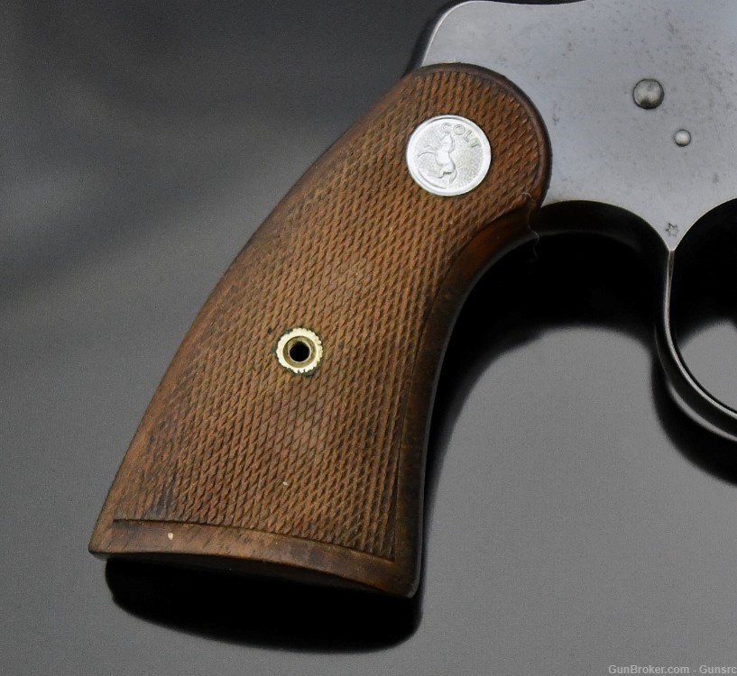 EARLY COLT OFFICER'S MODEL "FLAT TOP" .38S&W TARGET REVOLVER 1913MFG NO RSV-img-3