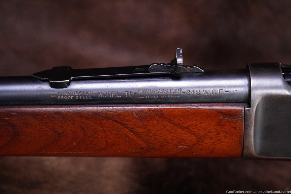 Winchester Model 1886 24" .348 WCF Lever Action Rifle, MFD 1892 Antique-img-19