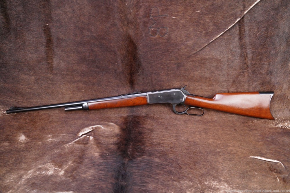 Winchester Model 1886 24" .348 WCF Lever Action Rifle, MFD 1892 Antique-img-7