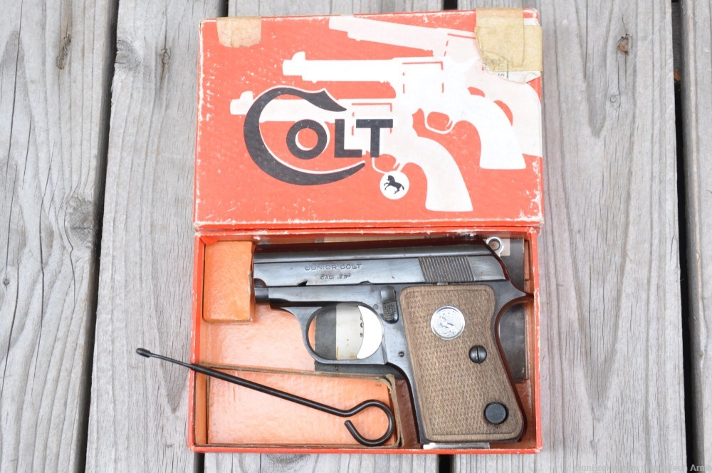 1967 Colt Junior .25 Auto with Box, Instructions, Cleaning Rod-img-0