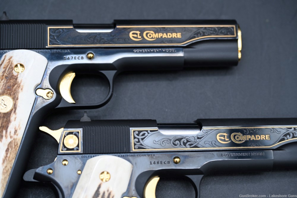 Colt 1911 El Compadre 1 of 500 Consecutive Set 147 & 148!!-img-30