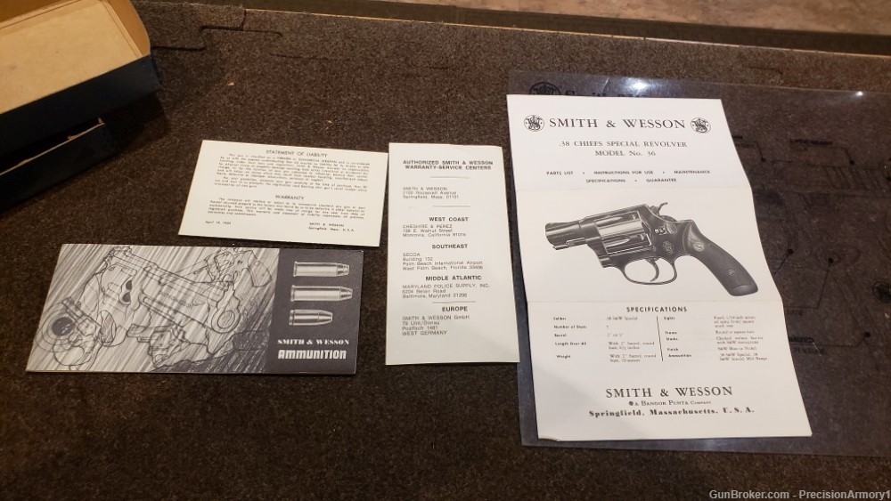Smith And Wesson Model 36 3'' Barrel-img-2