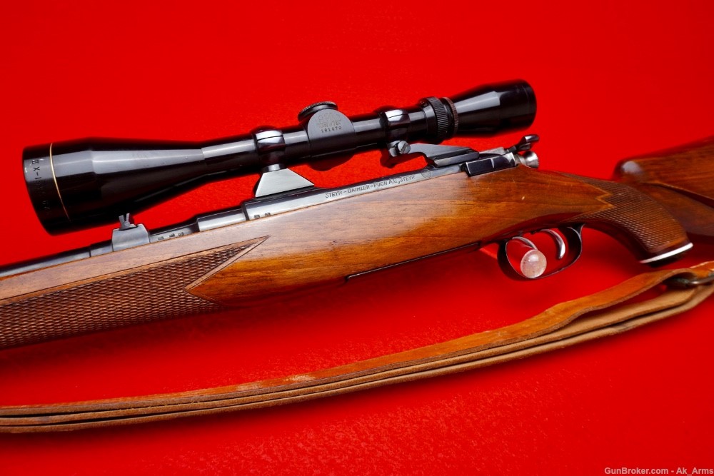 Rare Steyr Mannlicher Schonauer MC Rifle .244 Rem w/Leupold Scope!-img-3