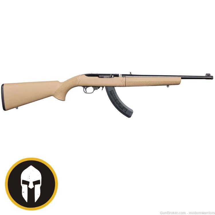 Ruger 10/22 Takedown - 16" Threaded Bbl (.22 LR) - Hogue Stock - Black/Tan-img-0