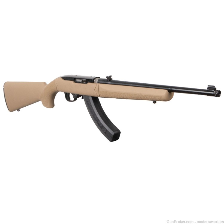 Ruger 10/22 Takedown - 16" Threaded Bbl (.22 LR) - Hogue Stock - Black/Tan-img-2