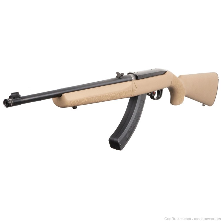 Ruger 10/22 Takedown - 16" Threaded Bbl (.22 LR) - Hogue Stock - Black/Tan-img-3