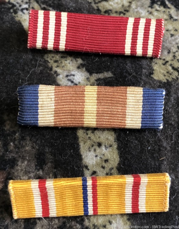 Lot Of Military Campaign Ribbon Bars - Buttons - Ruptured Duck - Gar Medal-img-5