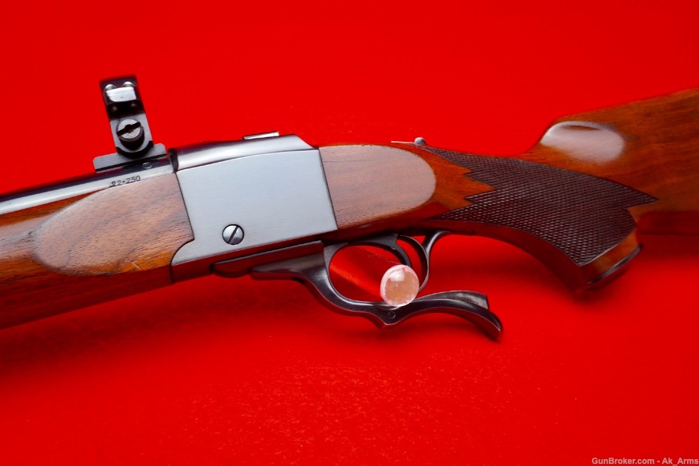 Rare & Desired 1991 Ruger No. 1 .22-250 Wood Stock 24" Collector!-img-4