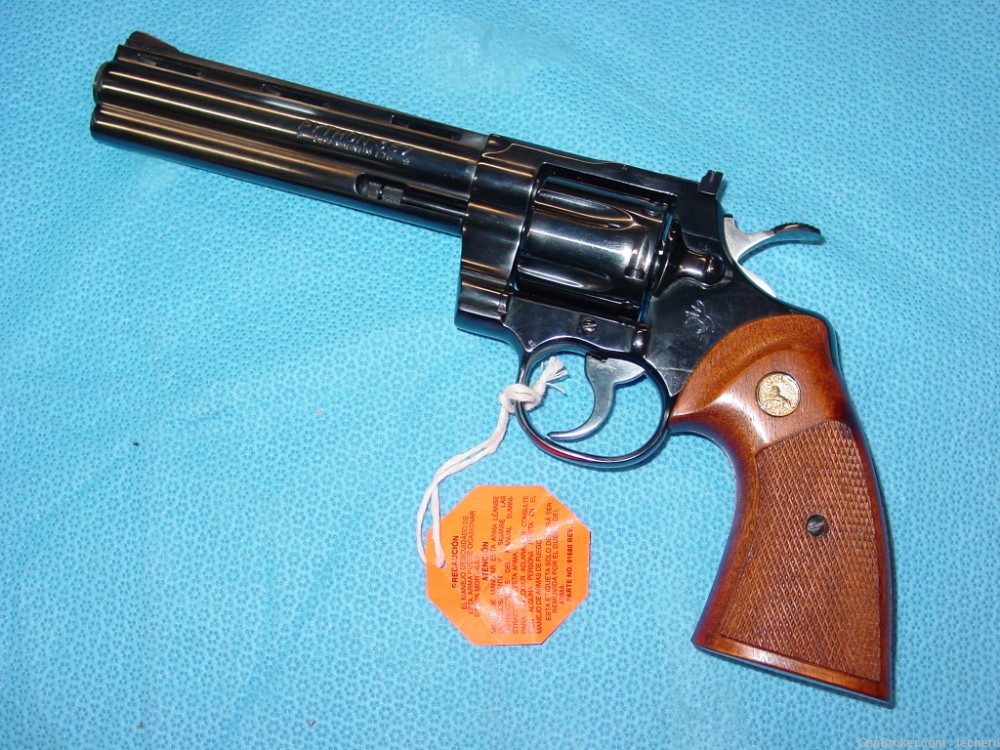 1980 NIB Blued Colt Python .357 Magnum 6” Barrel-img-0