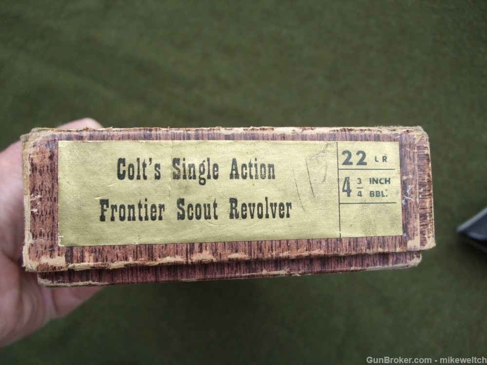 Colt Frontier Scout  22cal. 1958 in  Original Box and Unfired.-img-11