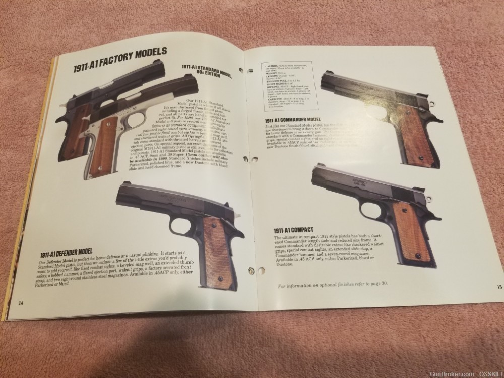 Rare NOS 1990 Springfield Armory Dealer Catalog M1, M1A1, M14, BM59, 1911-img-21