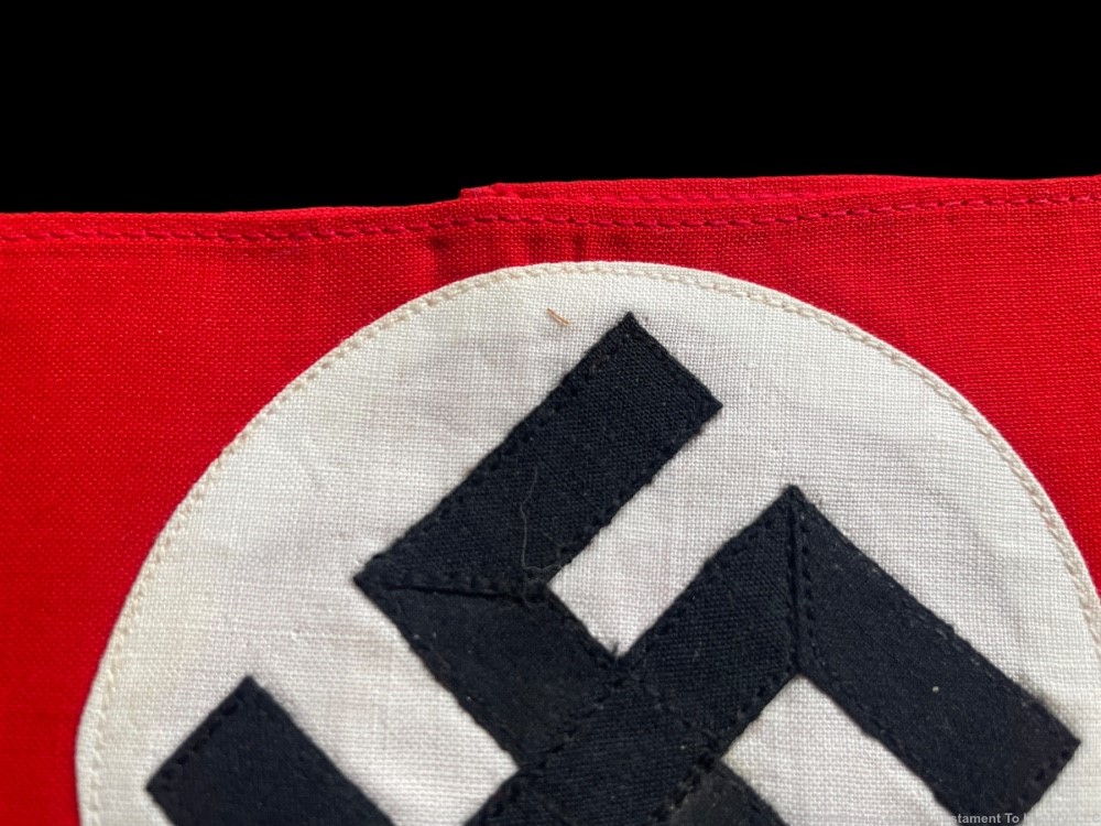 WWII GERMAN- NSDAP N*ZI PARTY- ARMBAND- WITH RZM TAG- WW2 GI BRING BACK-img-5