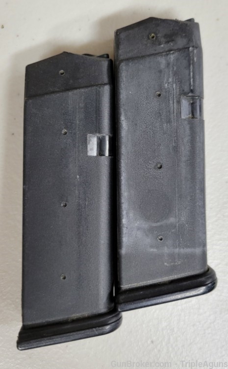 Glock 23 40S&W 13rd factory U notch magazines lot of 2 used-img-1