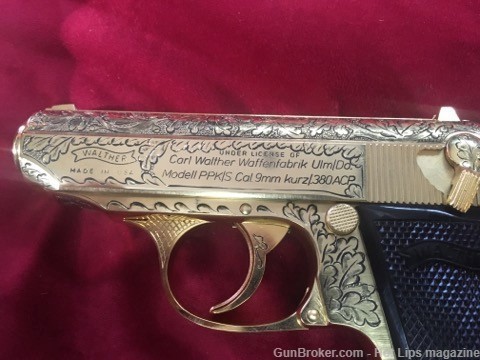 Walther PPK/S in .380 Fully engraved and Gold plated by Interarms NIB-img-11