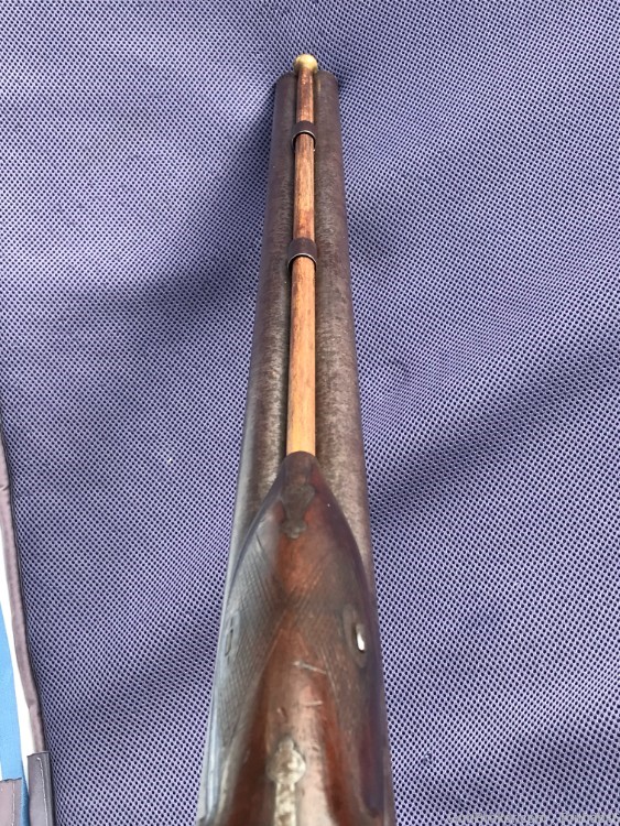 Circa 1860s E. Allen & Co Makers Damascus Double Barreled 12 G Shotgun-img-6