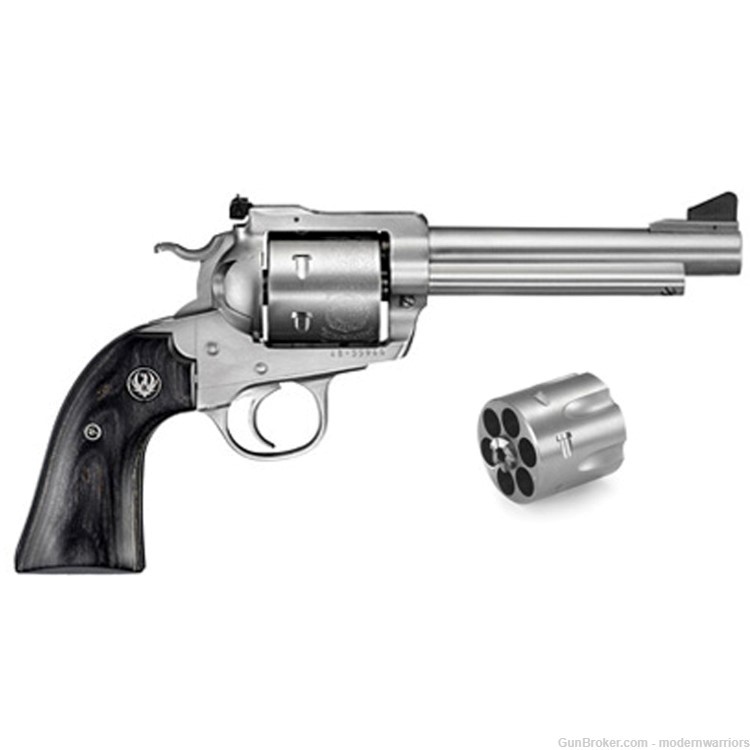 Ruger Blackhawk Bisley Convertible-5.5" Bbl (.45 LC/ACP)-Stainless/Black-img-0