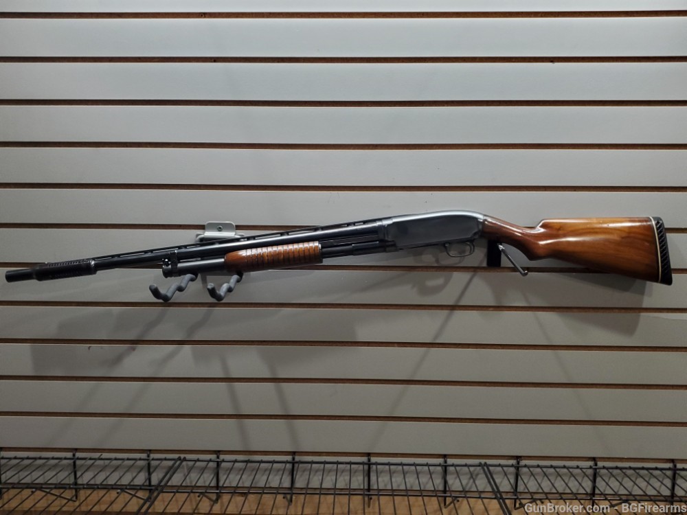 Winchester model 12 12ga 28" barrel pump action shotgun $.01-img-1