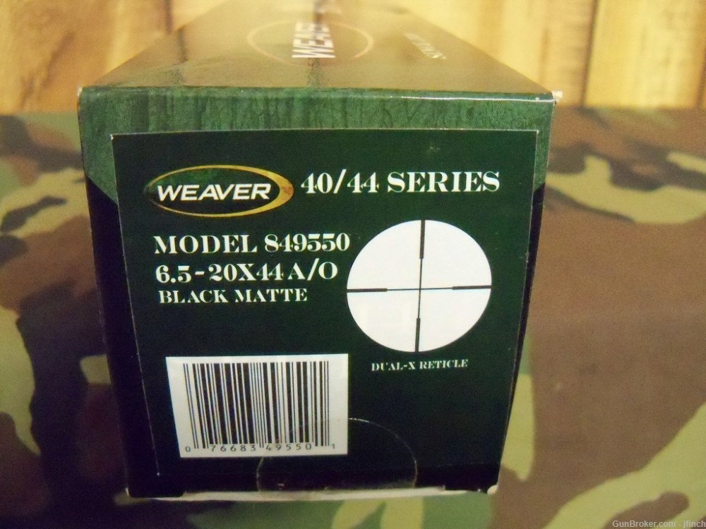 Weaver 6.5-20X44mm A/O Scope New In Box-img-1